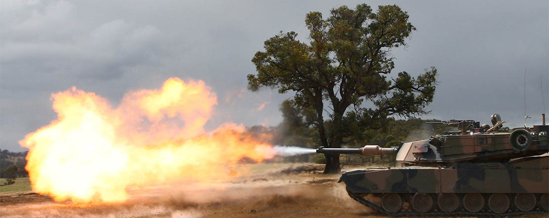 The power of an M1A1 Abrams tank.