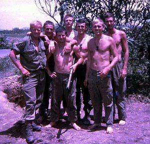 Davo, John S, Wooly, John L, me, Killer and Digger – 5 Section, 2 Platoon, 2RAR on Route 2.