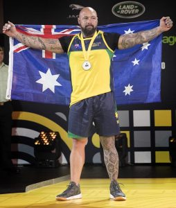 Tyrone Gawthorne – silver medal in middle-weight powerlifting. Photo by Leading Seaman Jayson Tufrey.