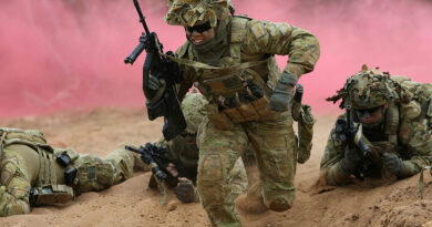 Soldiers from the 10th/27th Battalion, the Royal South Australia Regiment, conduct a live-fire assault on an enemy trench system at the Murray Bridge Training Area at the conclusion of Exercise Rhino Run. Story by Captain Peter March. Photos by Signaller Andrew Foote.
