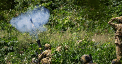 Australian Army soldiers from the 1st Battalion, the Royal Australian Regiment, fire an 81mm mortar during Exercise Orient Shield at the Sekiyama Training Area, Japan. Story by Major Diana Jennings. Photos by Lance Corporal Luke Donegan.