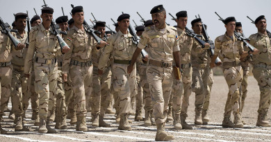 A new batch of Iraqi soldiers graduates.