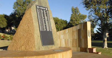 The Special Air Service Regiment Memorial, commonly called "The Rock".