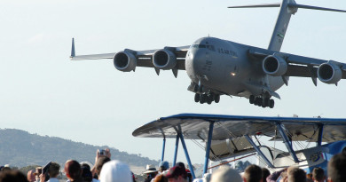 C-17 at Avalon. File photo by Brian Hartigan