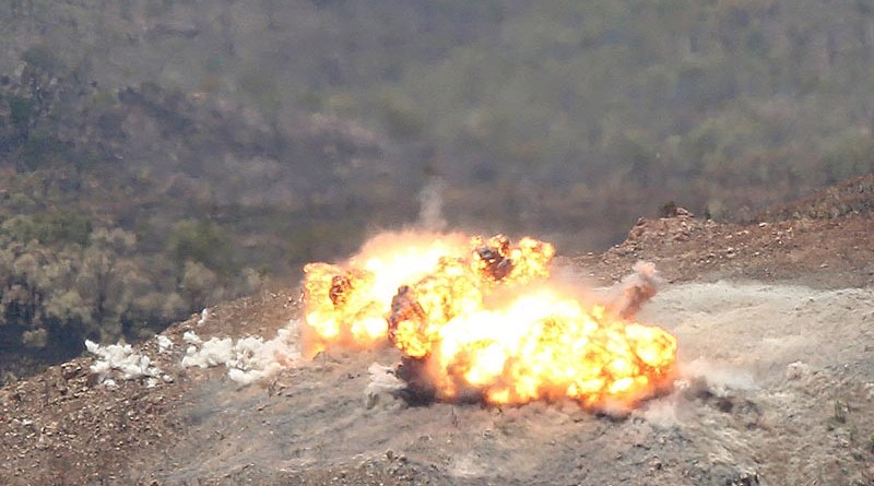 High explosives send shockwaves around High Range in Townsville during Exercise Black Dagger.