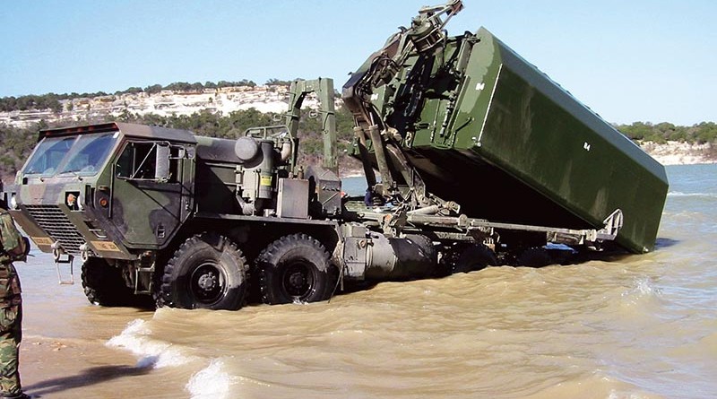 IRB bays are transportable on trucks, railway cars and transport aircrafts or as underslung load of a helicopter. GDELS photos