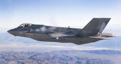 AF-2 First Aerial Gun Fire 10/30/2015. Pilot Maj Charles Trickey, Flt 527 Test 778. Test was conducted over China Lake Weapon Range, California. Photo by Chad Bellay, Edwards F-35 Integrated Test Force