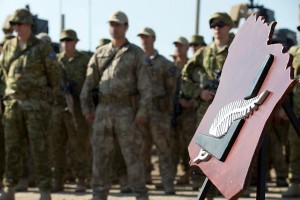 Task Group handover parade. Photo by Captain Bradley Richardson