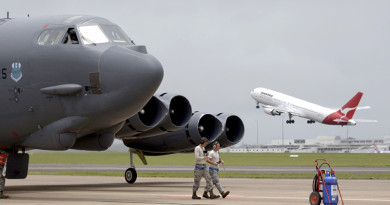 File photo: USAF B-52 in Darwin in 2014. Photo by Leading Aircraftman Terry Hartin