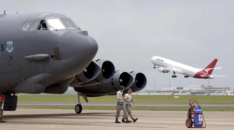 File photo: USAF B-52 in Darwin in 2014. Photo by Leading Aircraftman Terry Hartin