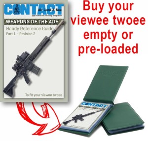 Buy your 40-page viewee twoee empty or pre loaded with CONTACT's Weapon's of the ADF