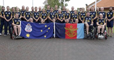 Australian Invictus games athletes comprised of current and ex-serving members at Randwick Barracks, Sydney.