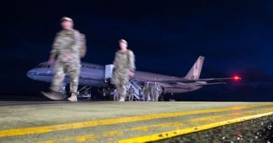 Personnel from the building partner capacity mission in Iraq return to Ohakea Air Force Base.