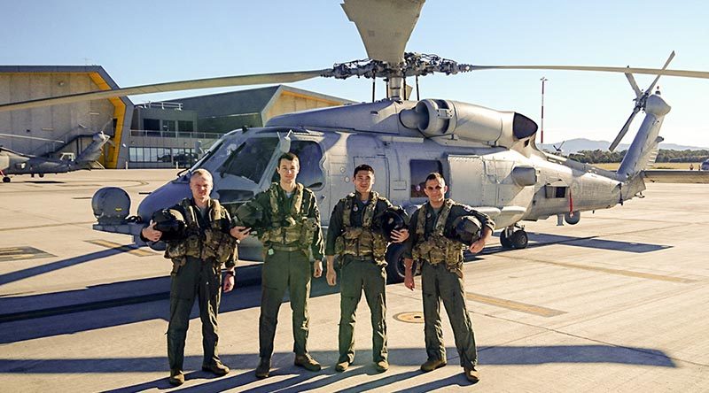 725 Squadron has achieved another milestone with the graduation of the first MH-60R Basic Operational Flight Training undertaken in Australia. Two aviation warfare officers and two sensor operators graduated from the course.