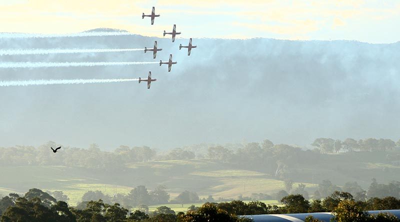 The Roulettes at Wings Over Illawarra 2016. Photo by Brian Hartigan