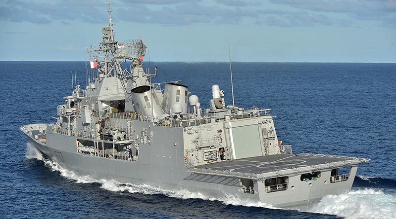 HMNZS Te Kaha heads for Sydney for pre-RIMPAC training.