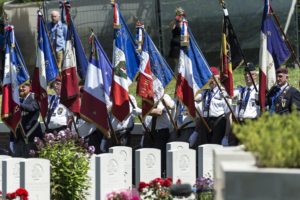 The Porte Drapeaux, or 'flag bearers'. Click to enlarge