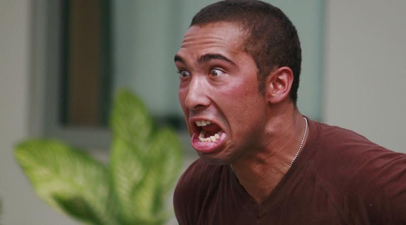 Private Leon Hayes performs a Haka during the official welcome ceremony for the Ambassador Designate to East Timor. Photo by CAPT Cameron Jamieson