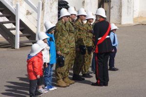 Cadet-Corporal Casey Dibben from 608 (‘Town of Gawler’) Squadron receives some special ‘fault correction’ advice from the Garrison Sergeant-Major. 