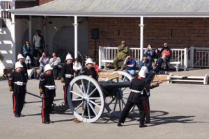 The 16-pounder Mk1 cannon is loaded.