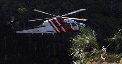 A CHC Helicopter SAR helicopter performs a training flight through a gorge in the Katherine region. CHC Helicopters (Australia) provides a search-and-rescue response to all ejection-seat fitted aircraft serving in the RAAF – and now also for major Army exercises. The helicopters are based at RAAF Bases Tindal, Pearce, East Sale, Williamtown and Amberley. Photo by Corporal Terry Hartin.