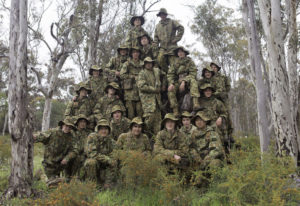 Australian Army Cadets trainees during the annual exercise in Bindoon training area, north-east of Perth, 1 October 2016.