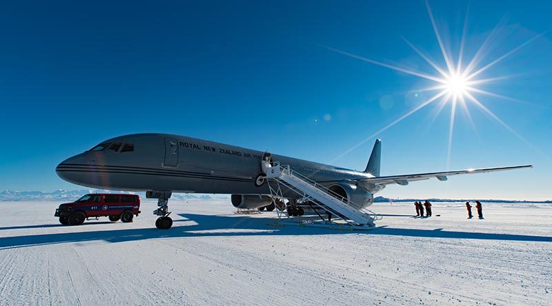 The New Zealand Defence Force has begun its annual airlift support mission to Antarctica, delivering 81 scientific and support people and about three tonnes of baggage and equipment. NZDF photo.