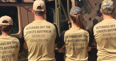 Exercise Stone Pillow 2016 – raising funds to assist homeless veterans.