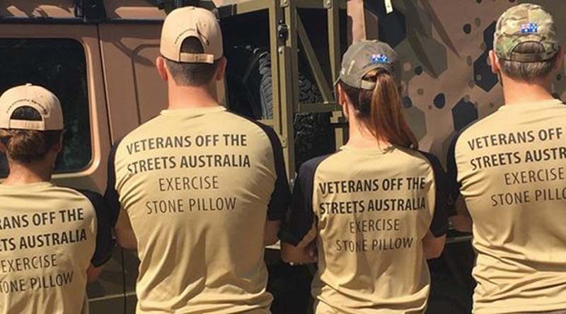 Exercise Stone Pillow 2016 – raising funds to assist homeless veterans.