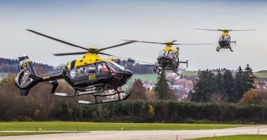 Australian EC135T2+ in flight in Germany. © Copyright Airbus Helicopters, Christian Keller.