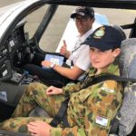 Cadet Timothy Sorensen from Risdon Park in Port Pirie participates in a Pilot Experience Flight (PEX).