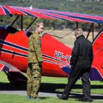 Cadet James Beasy from 601 Squadron (Keswick Barracks) prepares to take a Pilot Experience Flight in a Great Lakes 2T1A-2 aerobatic biplane custom built by Michigan based aviation company Waco Classic.