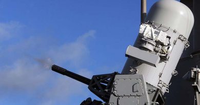 FILE PHOTO: MK-15 Phalanx CIWS aboard the guided-missile cruiser USS Philippine Sea. US Navy photo by Mass Communication Specialist 3rd Class Nicholas Hall.