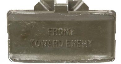 Claymore mine – front towards enemy