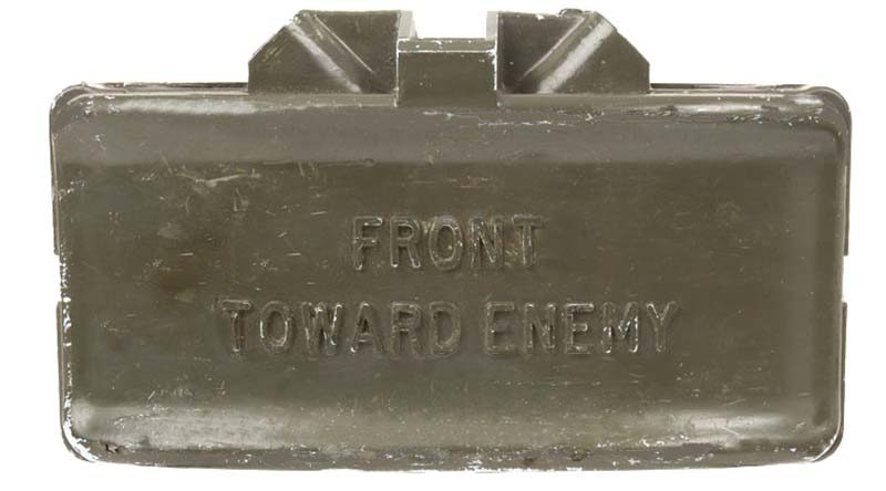 Claymore mine – front towards enemy