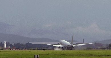 An Australian P-8A Poseidon takes off from Royal Malaysian Air Force Base Butterworth. Photo by Sergeant R Wolterman.