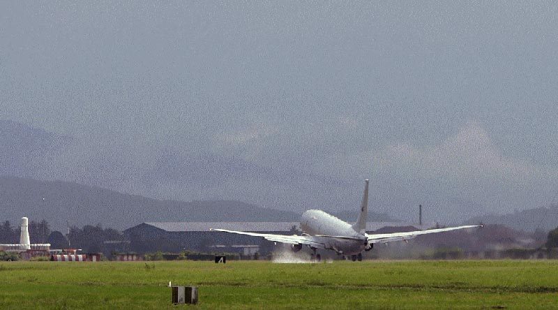 An Australian P-8A Poseidon takes off from Royal Malaysian Air Force Base Butterworth. Photo by Sergeant R Wolterman.