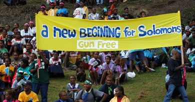 A new beginning for gun-free Solomon Islands.