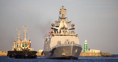 Guided missile frigate Indian Naval Ship Shivalik comes alongside at Port of Fremantle, Western Australia, before participating in Exercise AUSINDEX 2017. Photo by Leading Seaman Lee-Anne Cooper.