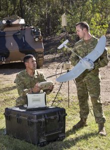 While the UAV (unmanned aerial vehicle) is one-man portable, the UAS (system) has a bit more weight to it.