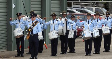 6 Wing Band led by Flight Lieutenant (AAFC) David Thompson. Image by Rick Fry.