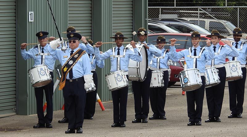 6 Wing Band led by Flight Lieutenant (AAFC) David Thompson. Image by Rick Fry.