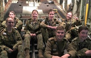 Cadets from 6 Wing AAFC enjoy a C-130J air-experience flight. Photo by PLTOFF (AAFC) Paul Rosenzweig