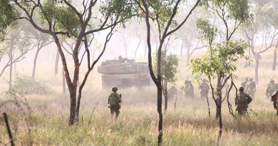 3rd Brigade live-fire attack, High Range. Photo by Brian Hartigan.