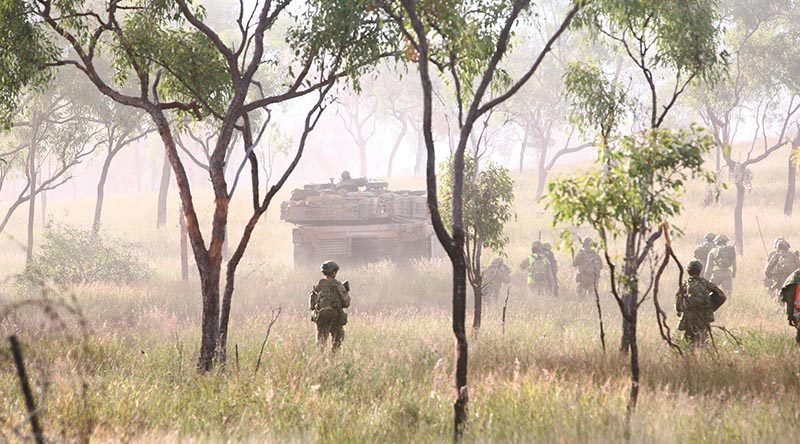 3rd Brigade live-fire attack, High Range. Photo by Brian Hartigan.