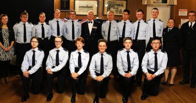 617 Squadron, Australian Air Force Cadets 2017 Dining-in Night. Image supplied by 617 Squadron.