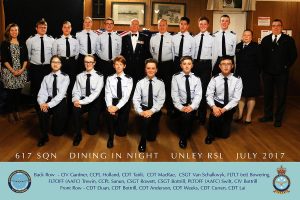 617 Squadron, Australian Air Force Cadets 2017 Dining-in Night