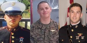 RIP – 1st Lt. Benjamin Cross, Corporal Nathaniel Ordway and Private First Class Ruben Velasco, who were killed in the Osprey crash.