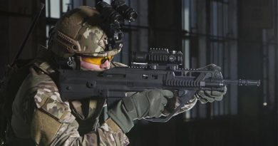 F90MBR (modular bullpup rifle) by Thales Australia. Thales image.