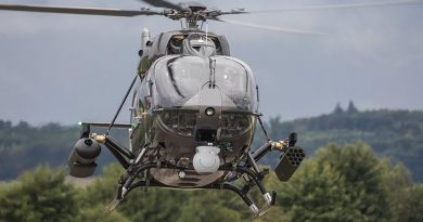 An Airbus Helicopters H145M with HForce modular weapons system fitted. Photo by Christian Keller, Airbus Helicopters.